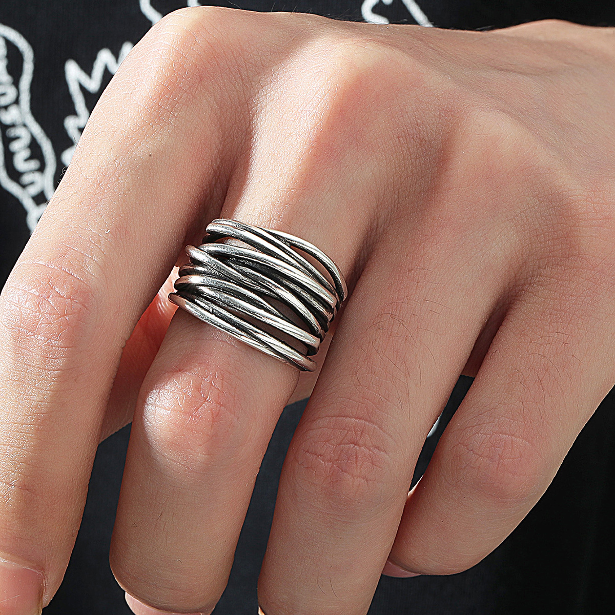 

Gothic Curve Ring