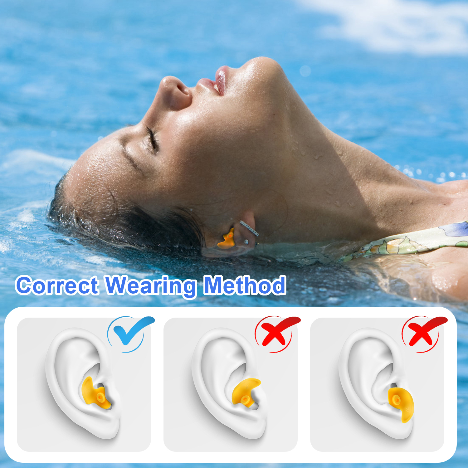 ▷ Tapones de Oído para los niños en natación