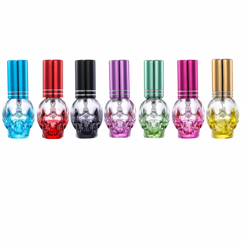 marque generique - 5 flacons de flacon vaporisateur de parfum en verre  rechargeable vide de 10 ml, bleu - Maquillage et coiffure - Rue du Commerce
