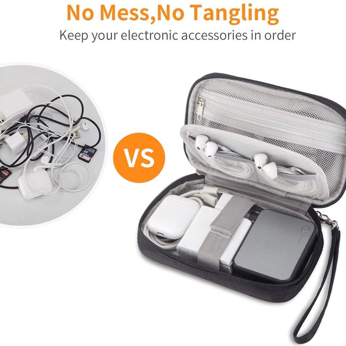 Small Electronic Organizer Cable Bag, Travel Portable Electr - Temu