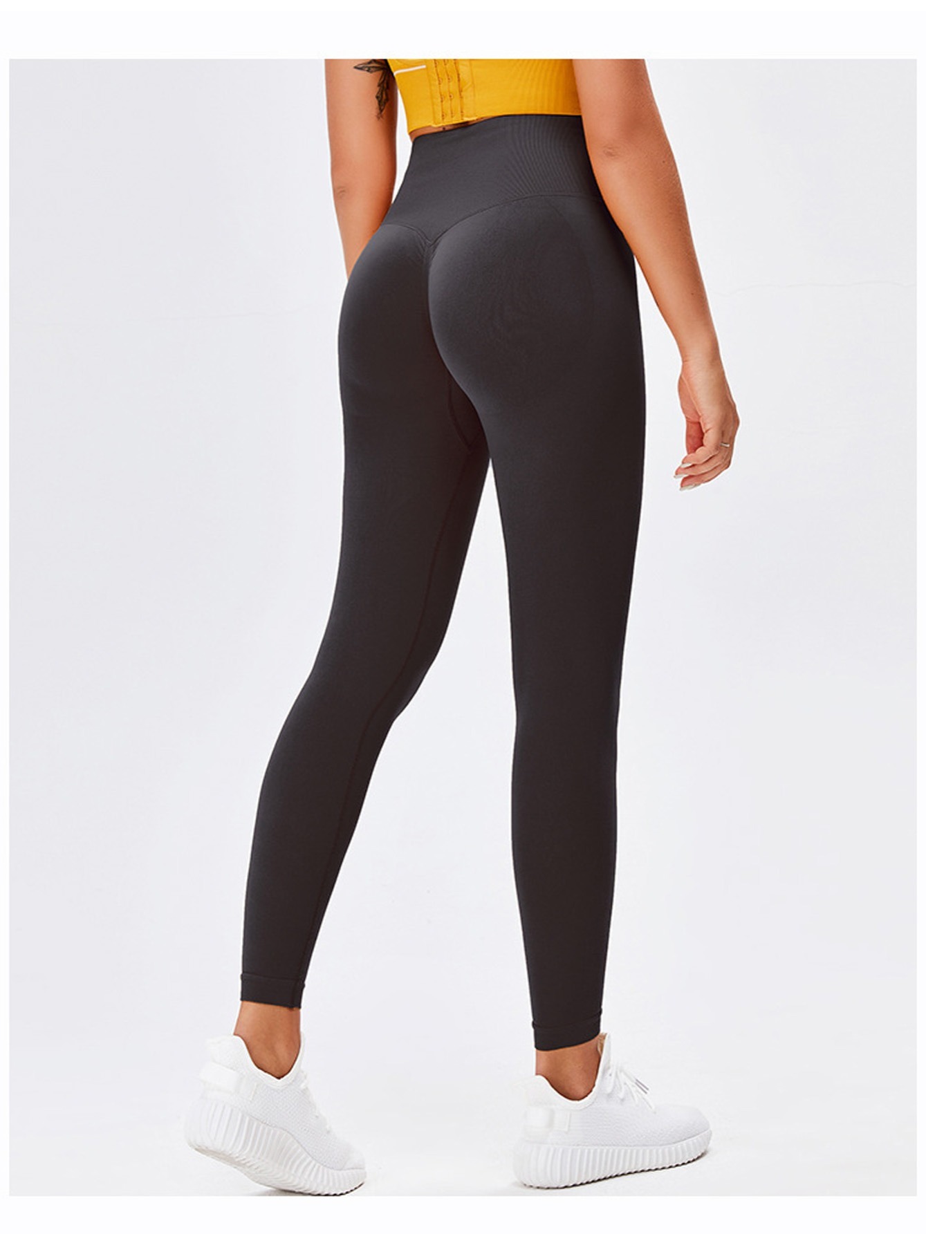 Solid Color Seamless Yoga Leggings, High Waist Quick Drying Butt Lifting  Yoga Pants, Women's Activewear - - Temu