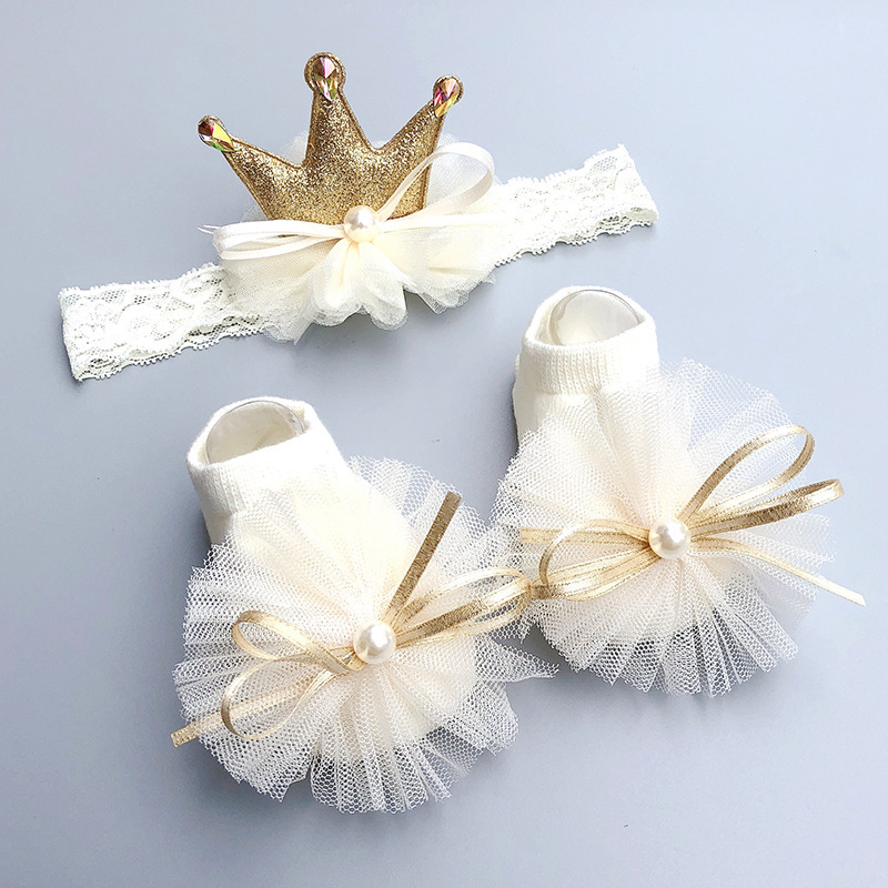

2pcs Baby Headband & Socks