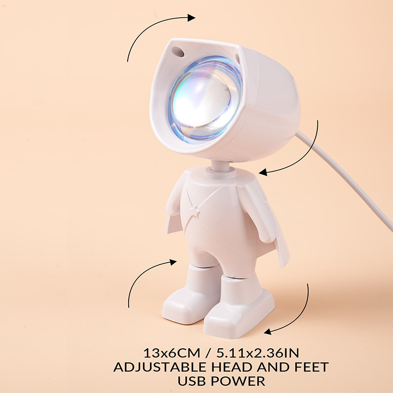 astronaut design sunset projection light