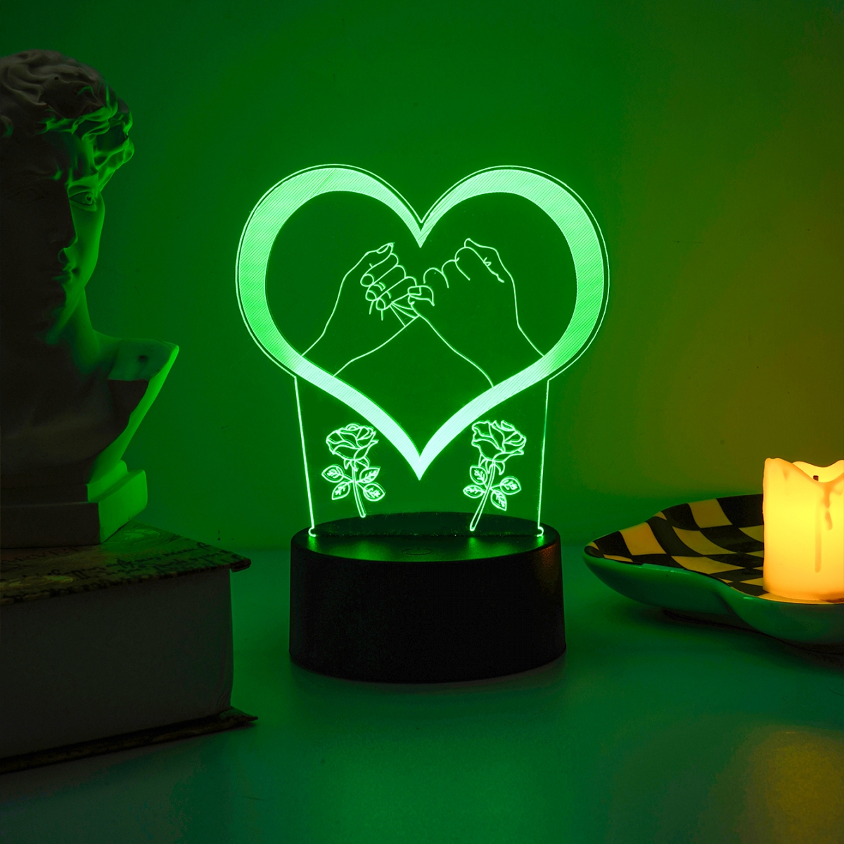 Thinking Of You - Heart-shaped Night Light