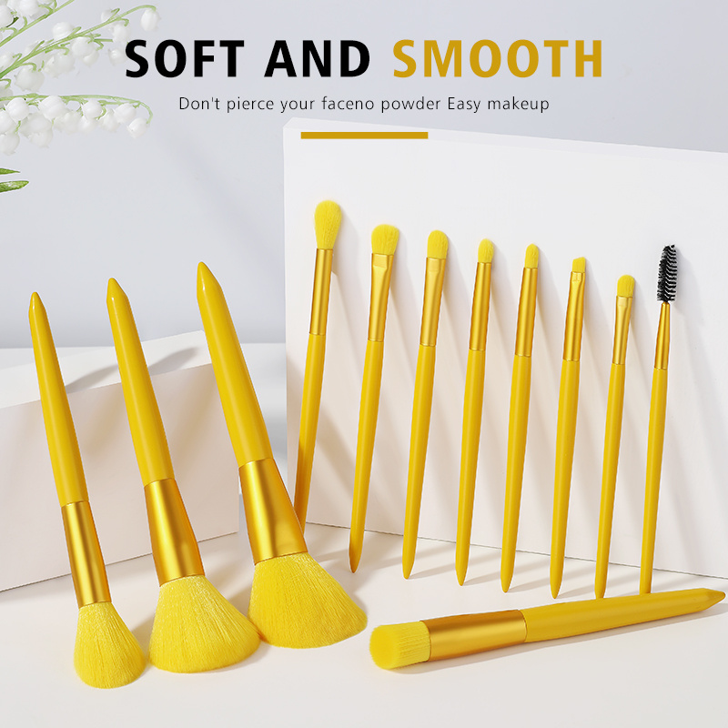 12 Candy Makeup Brush Set Professional Cosmetic Makeup Blush