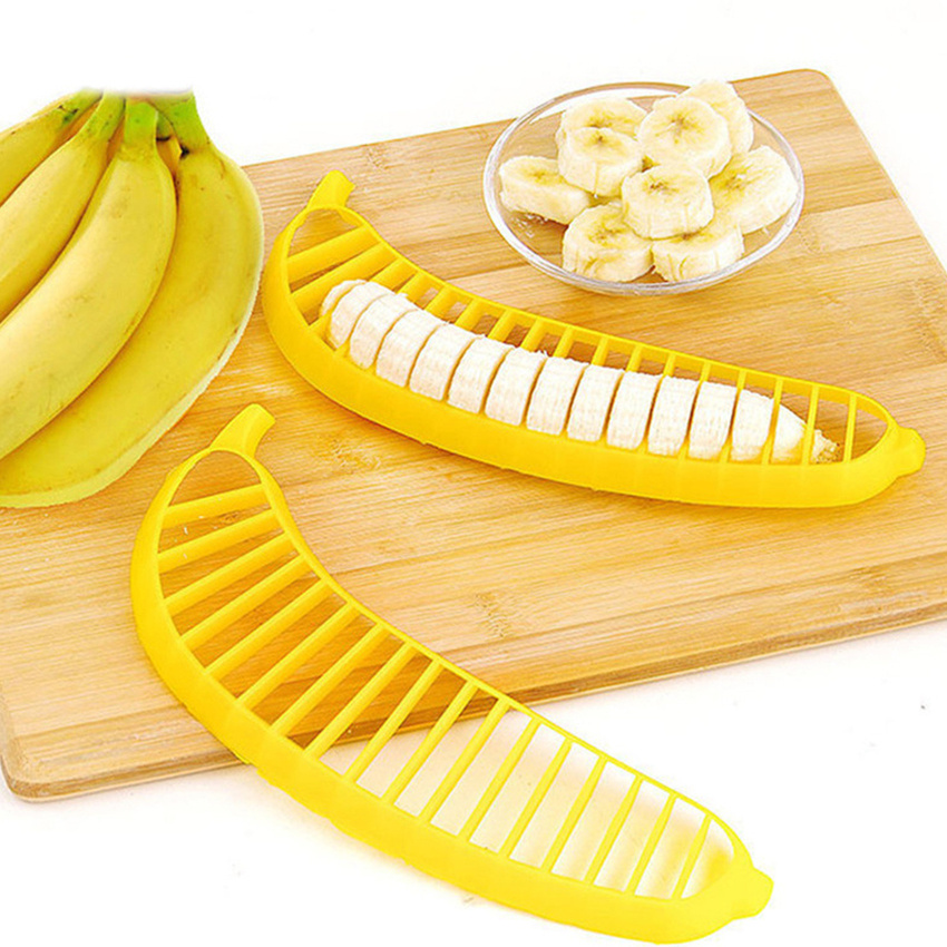 1pc Banana Slicer & Fruit Divider Easy Cutting for Bananas, Cucumbers, Sausages