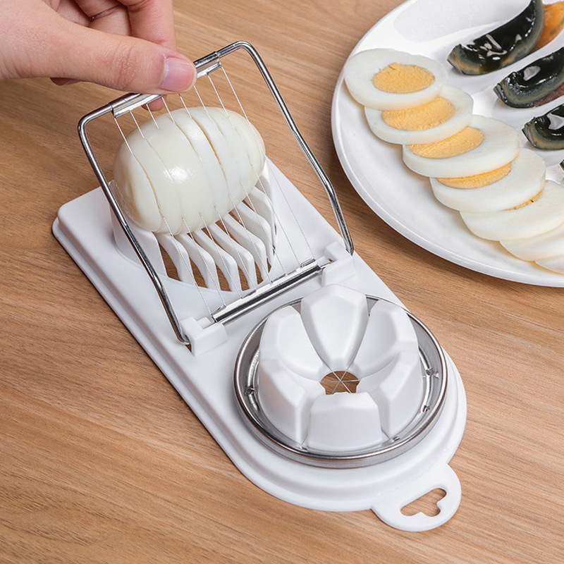 Multifunctional Stainless Steel Egg Slicer Fancy Divider Cutting