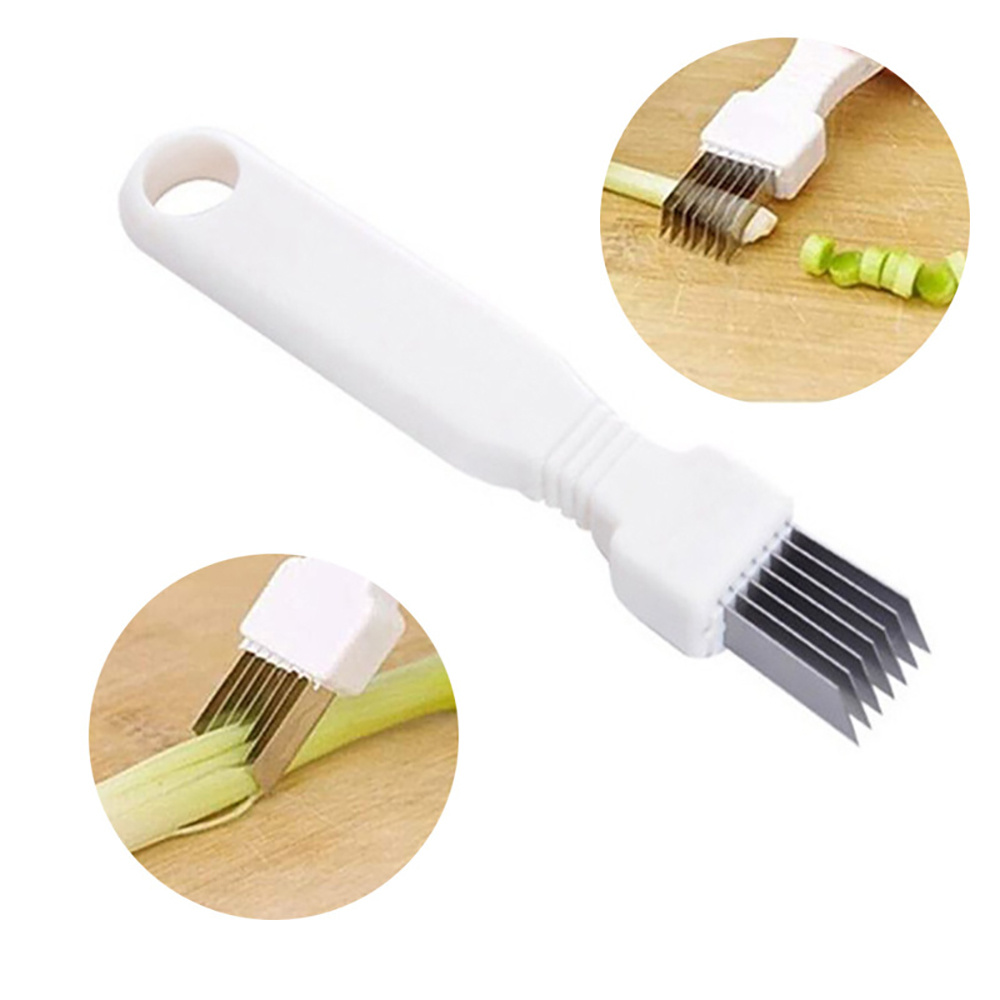 1PC Onion Shredder Garlic Crusher Cutter Knife Green Spring Onion Slicer  Pepper Graters Chilli Vegetable Chopper