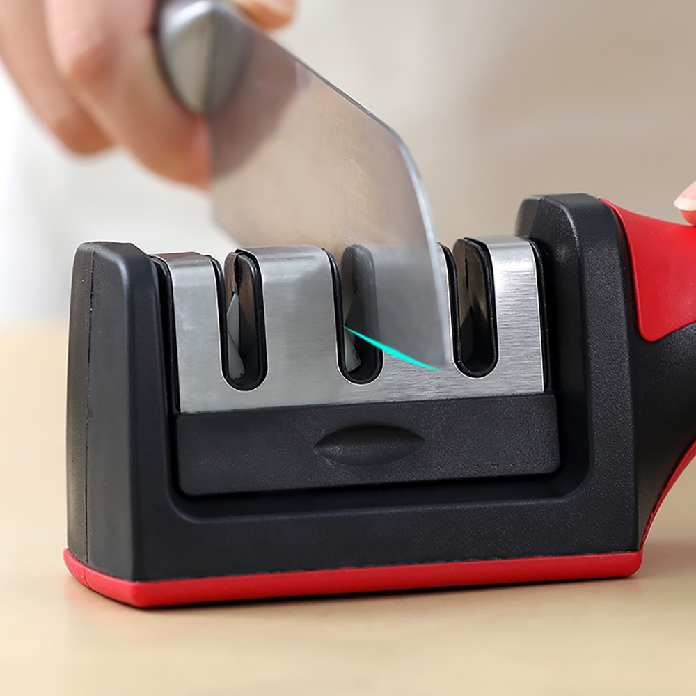 1pc Multi-functional 4-stage Ceramic Knife Sharpener For Home Use