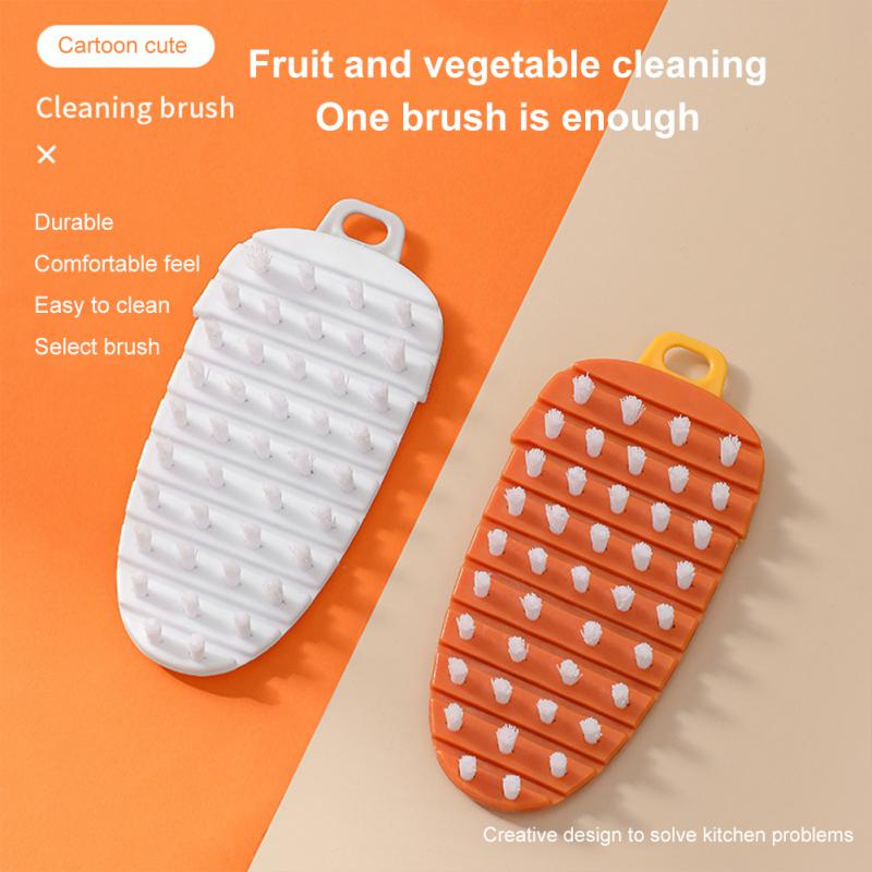 Kitchen fruit and vegetable cleaning brush flexible cleaning brush