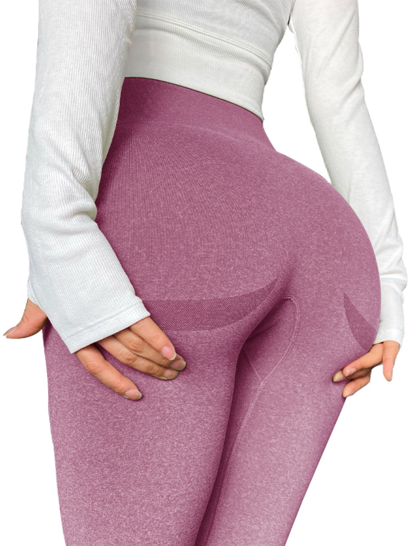 Seamless High waisted Yoga Leggings Butt Lift - Temu