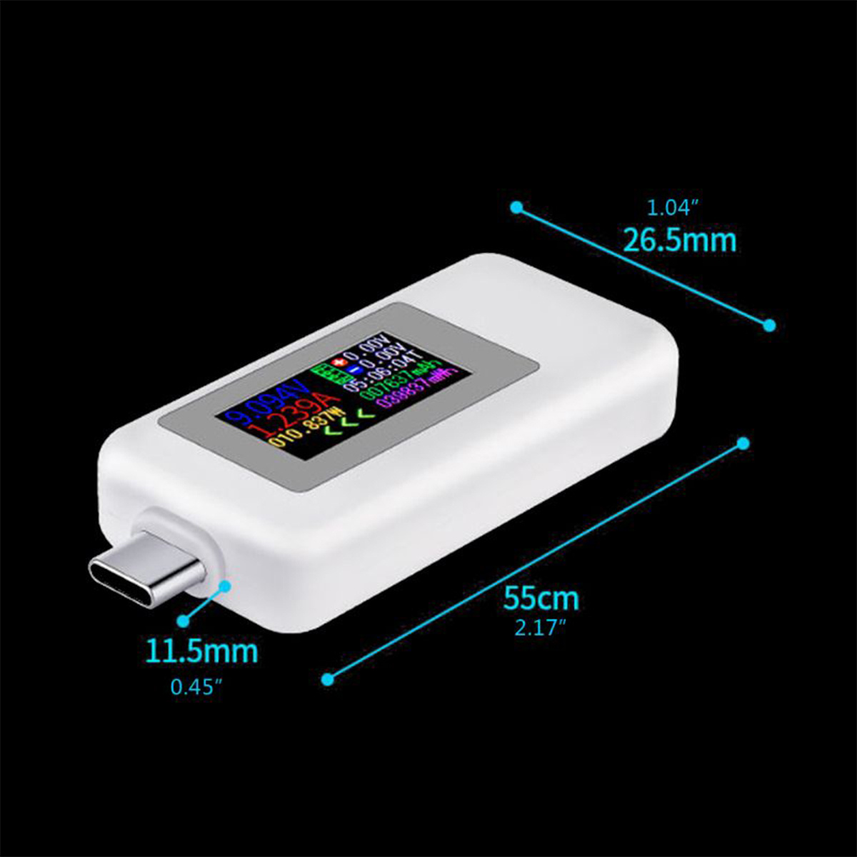 Type c Color Display Usb Type c Tester Ac Meter Current - Temu