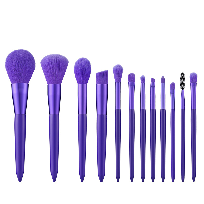 12 Candy Makeup Brush Set Professional Cosmetic Makeup Blush