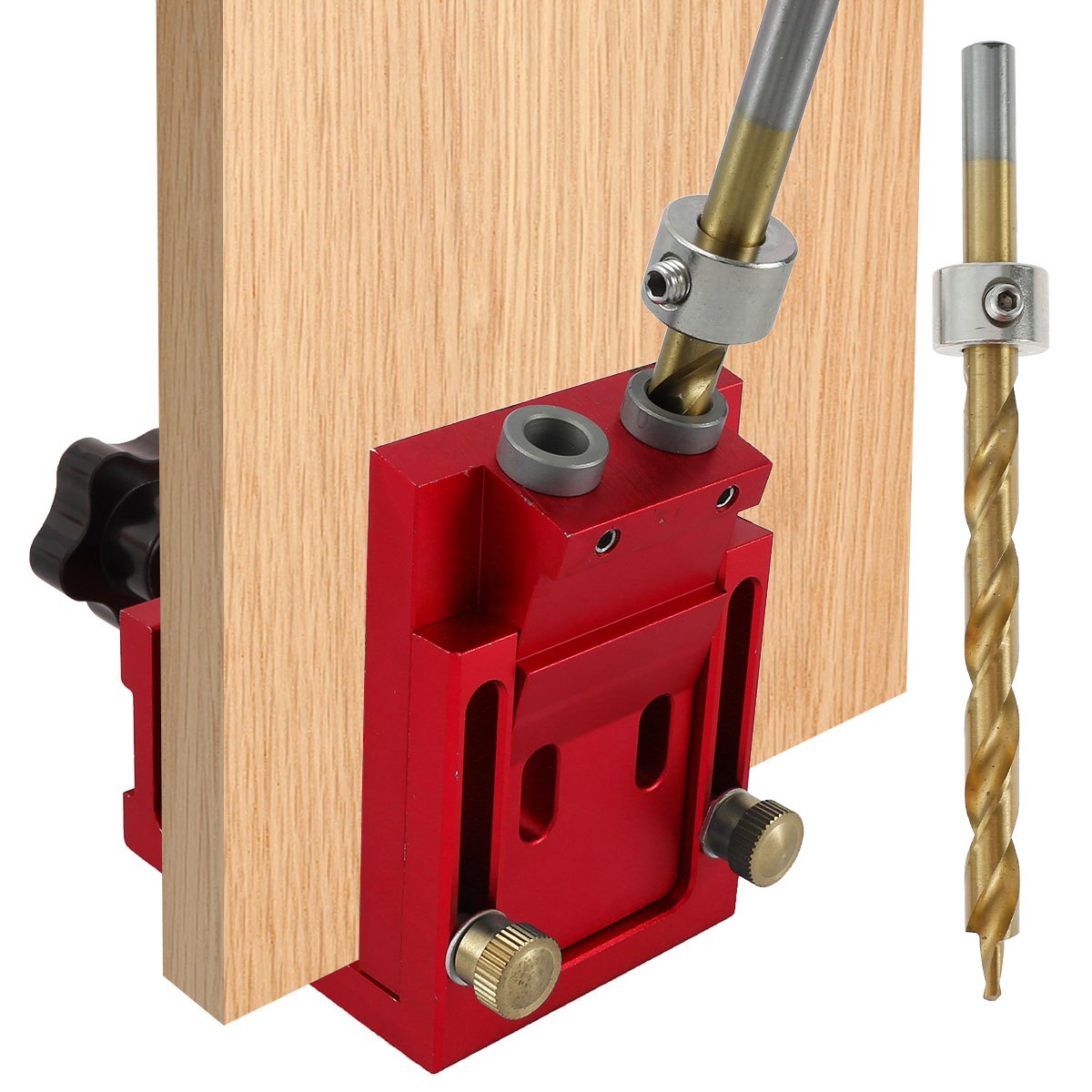 Pocket Hole Drill Guide Dowel Jig Oblique Hole Locator Industrial