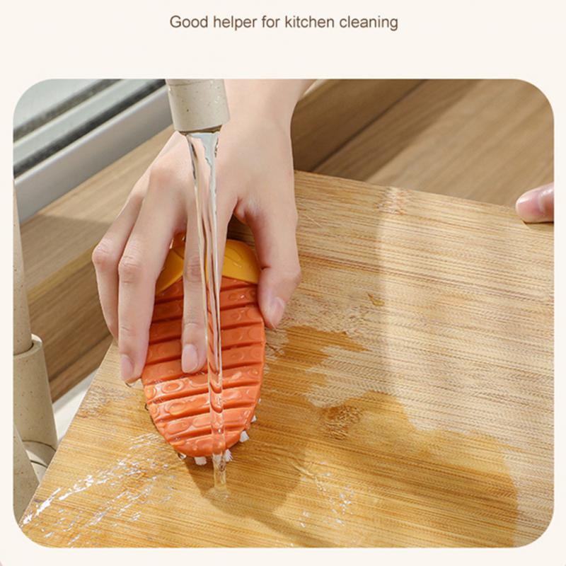 Kitchen Cleaning Brush, Silicone Dishwashing Brush, Crevice Brush
