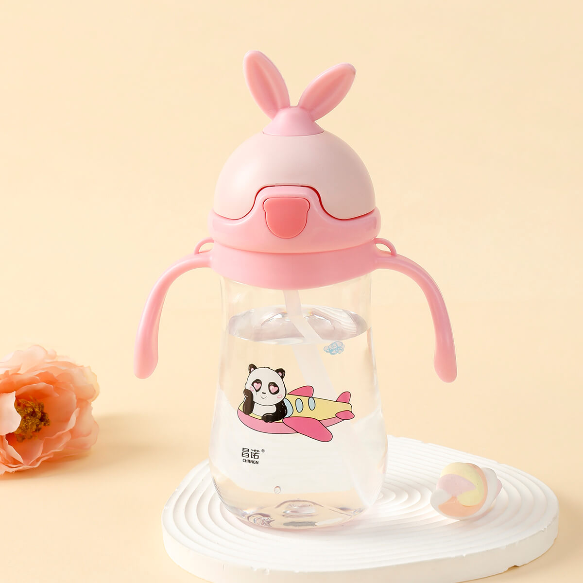 Cute Straw Cup Children's Cartoon Water Cup Kindergarten - Temu