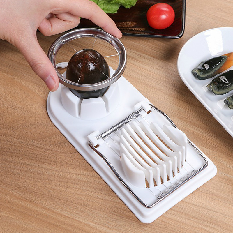 3-in-1 Egg Slicer, Multi-Function Fancy Egg Cutter, Stainless