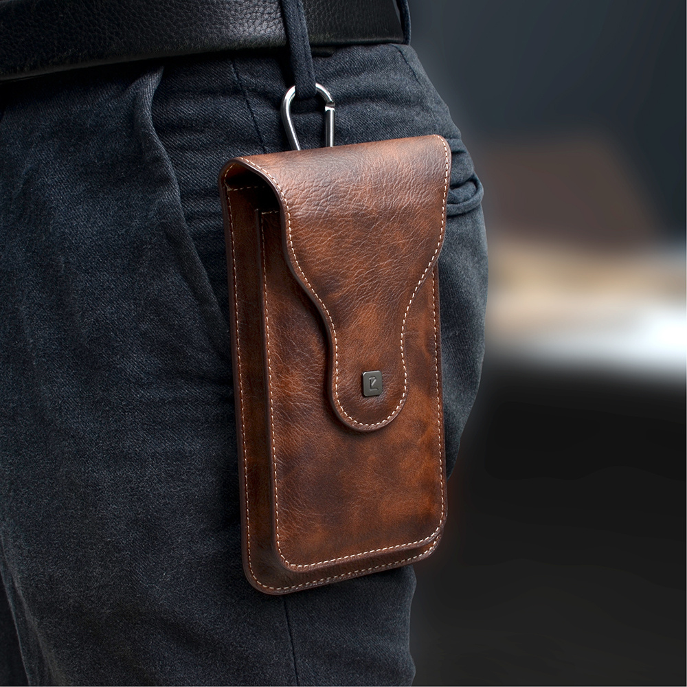 Étui de ceinture de téléphone portable en cuir, sac à bandoulière de  téléphone en cuir pour hommes, support de téléphone vertical pochette de  ceinture pour homme pour pochette de smartphone sac de