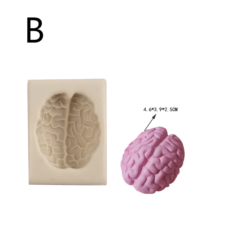 Halloween Silicone Mold For Organ Heart Brain And Cake - Temu