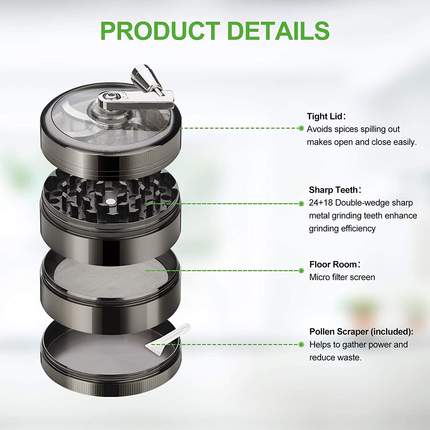 4 Layered Kitchen Spice Grinder Kitchen Gadgets Temu