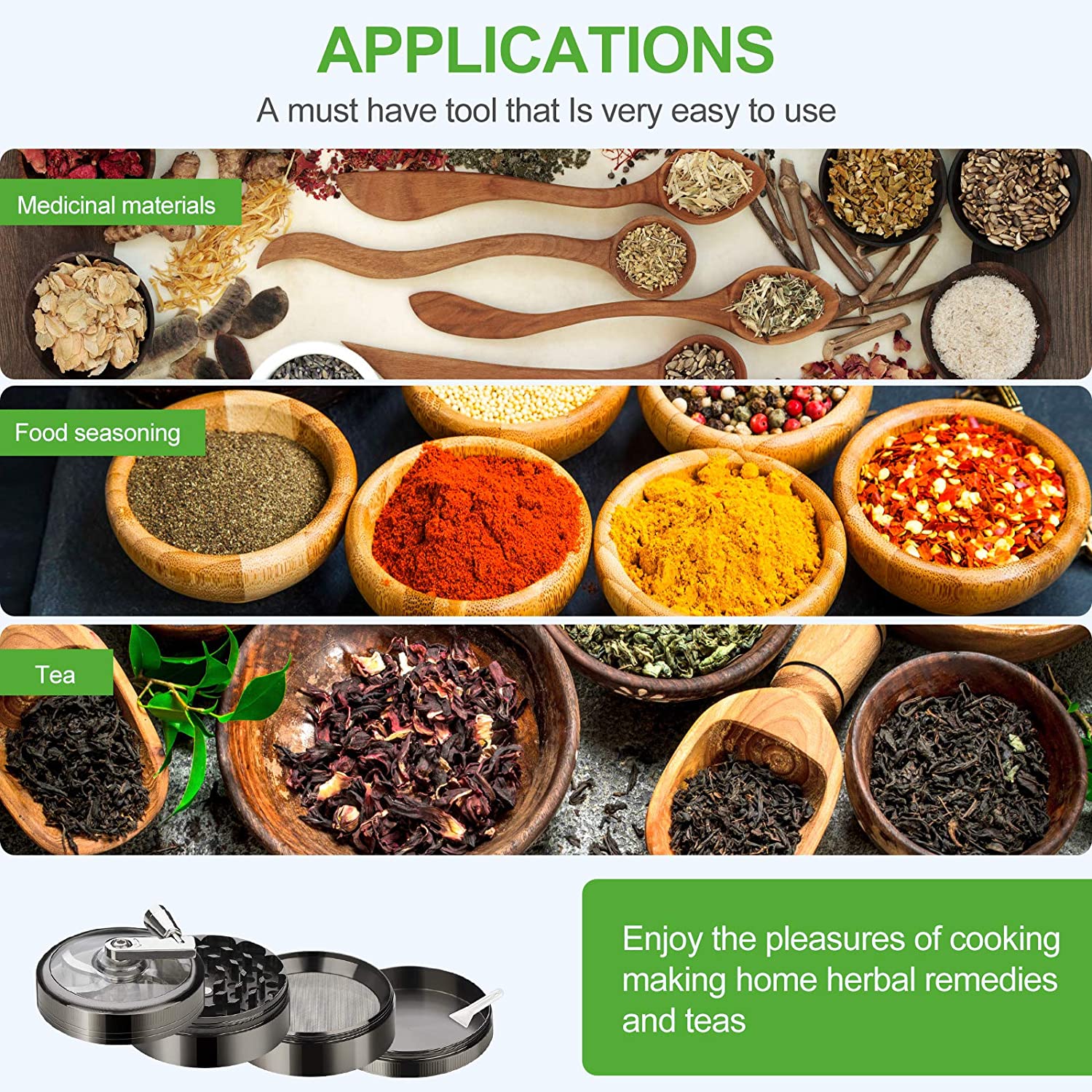 4 Layered Kitchen Spice Grinder Kitchen Gadgets Temu