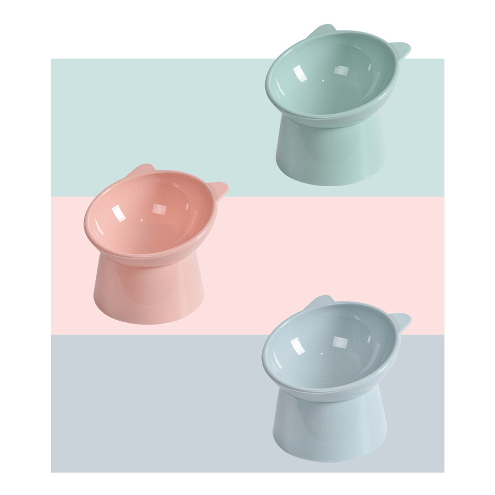 Keep Cat's Mealtime Safe Stylish Cat Ear shaped Pet Temu