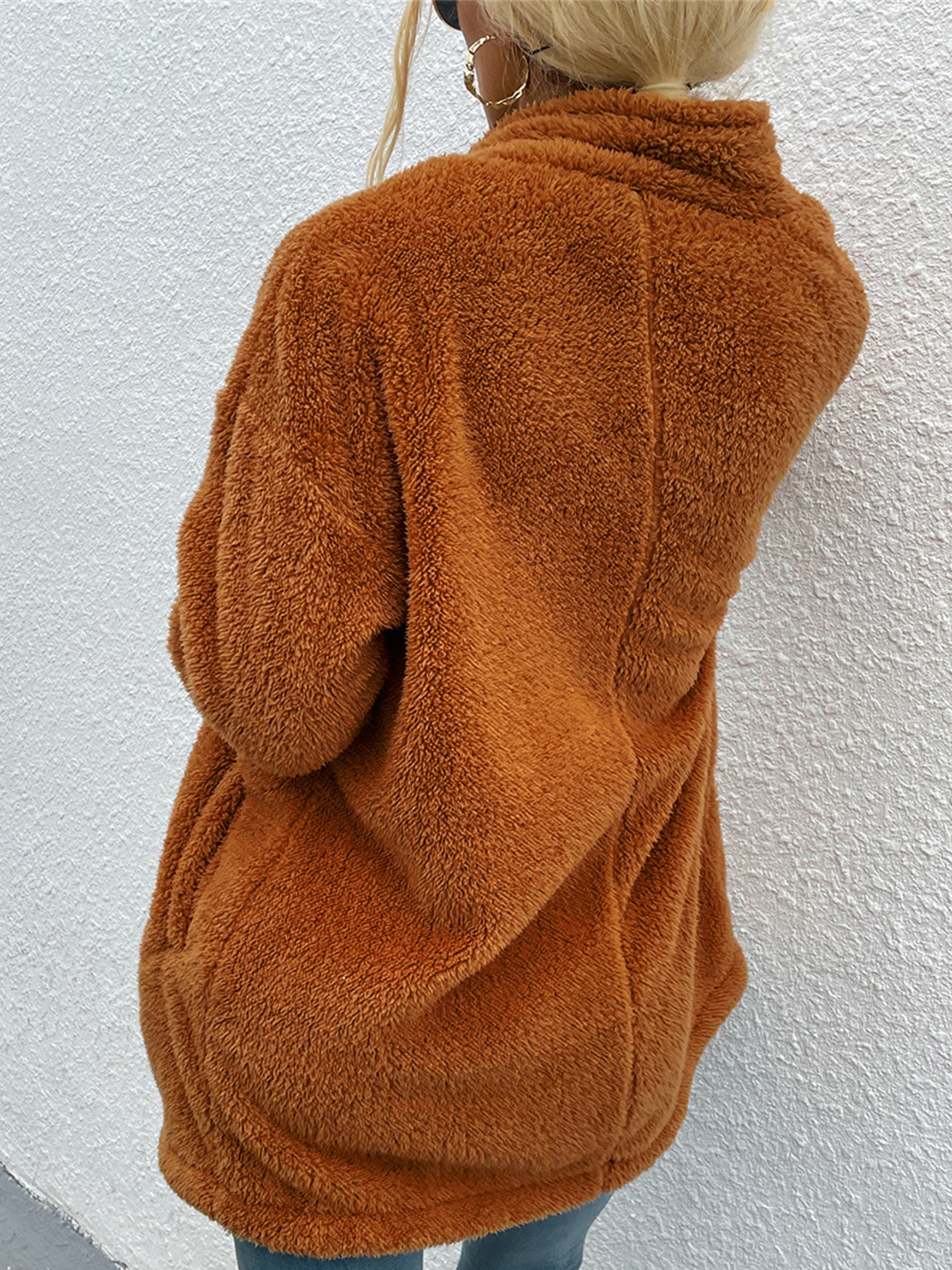 Burnt orange teddy outlet bear coat