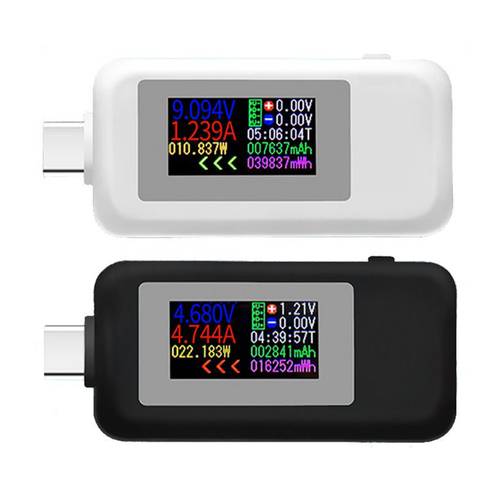Type-C Color Display USB To Type-C Tester AC Meter Current Voltage Monitor