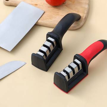 1pc multifunctional tungsten steel three stage sharpener household kitchen knife stainless steel sharpener