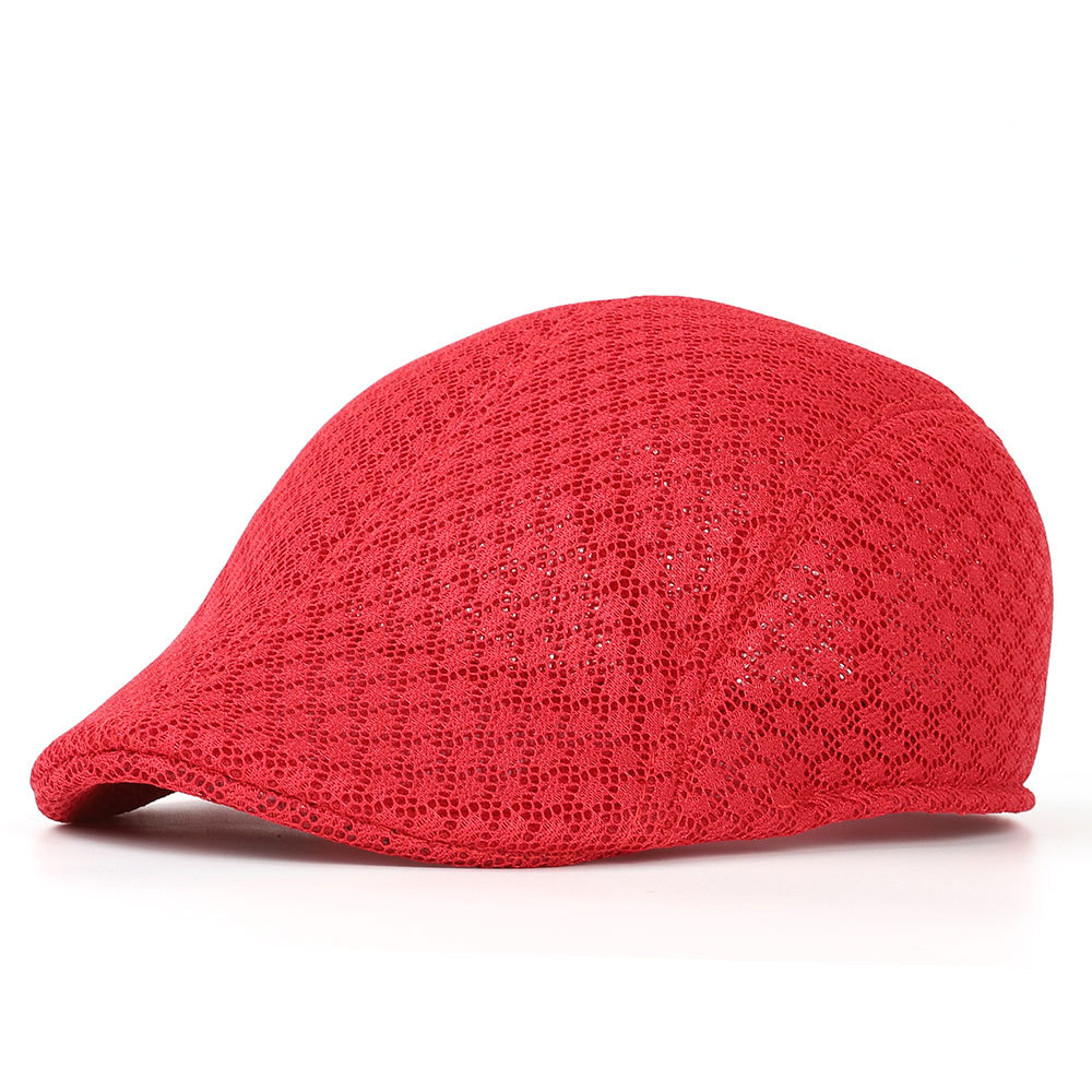 Solid Mesh Beret Cutout Design