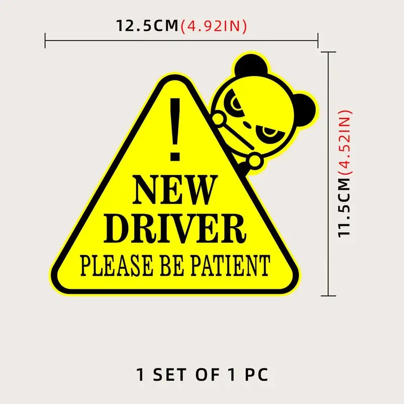 1pc Letter Graphic Reflective Car Sticker