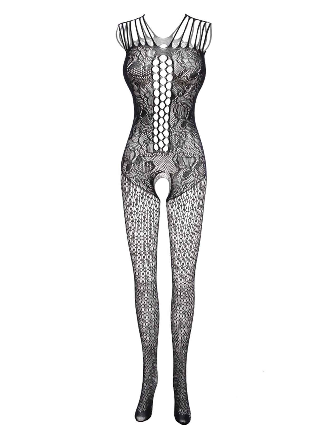 Women's Sexy Lingerie Bodystocking Fishnet Full Body Stocking Not