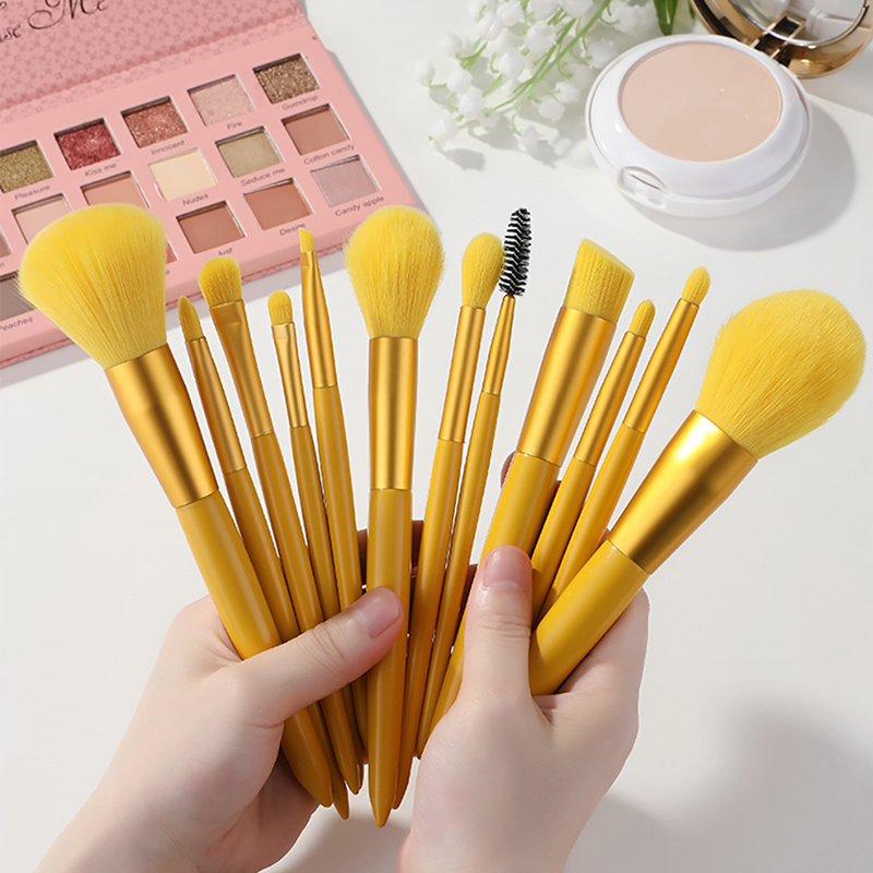 Candy Color Makeup Brush Set With Gift Box Colorful - Temu