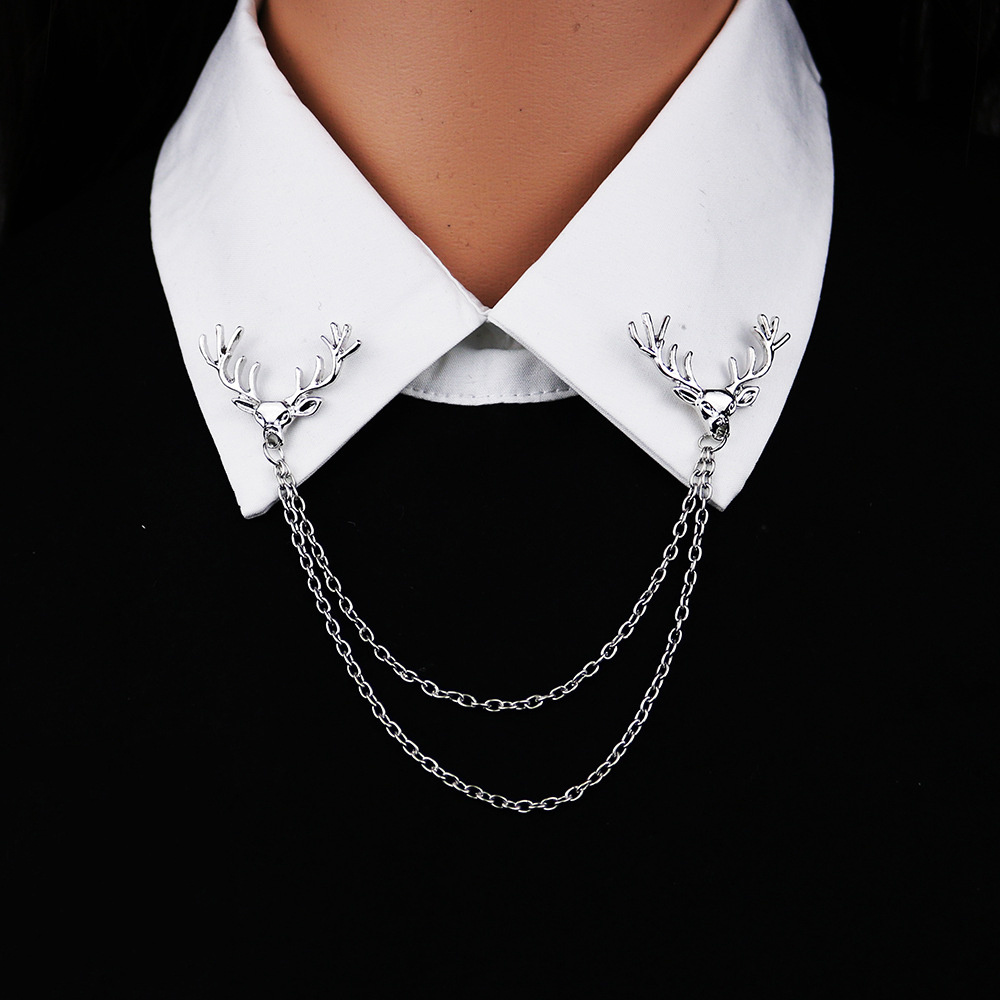 Christmas Reindeer Chain Shirt Button