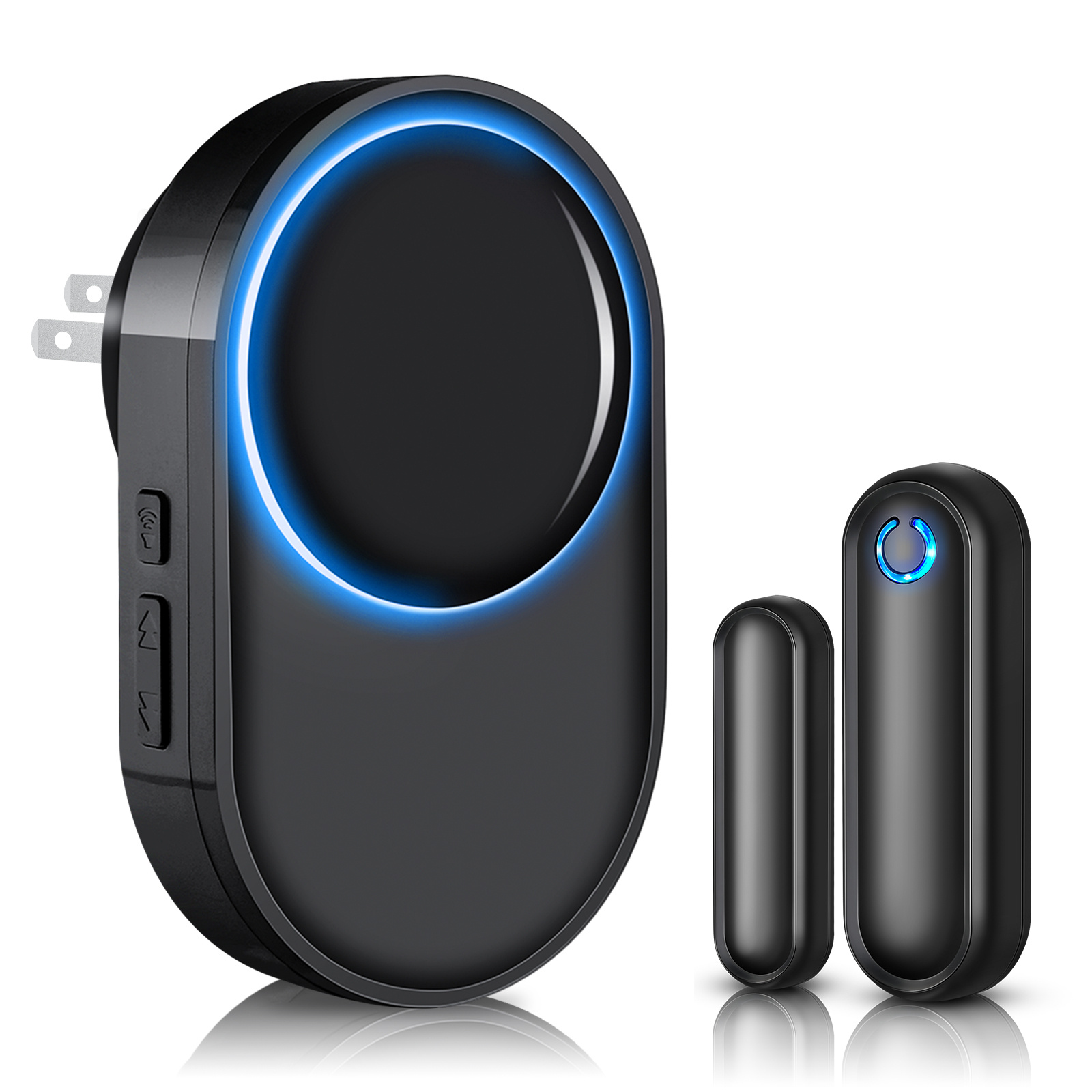 Buy Wireless Doorbell, Portable Waterproof Door Chime Kit with 3 Plug-in  Receivers & 2 Push Button Over 900ft Long Range 4-Level Volume & Blue Light  36 Melodies to Choose Door Bell Doorbell