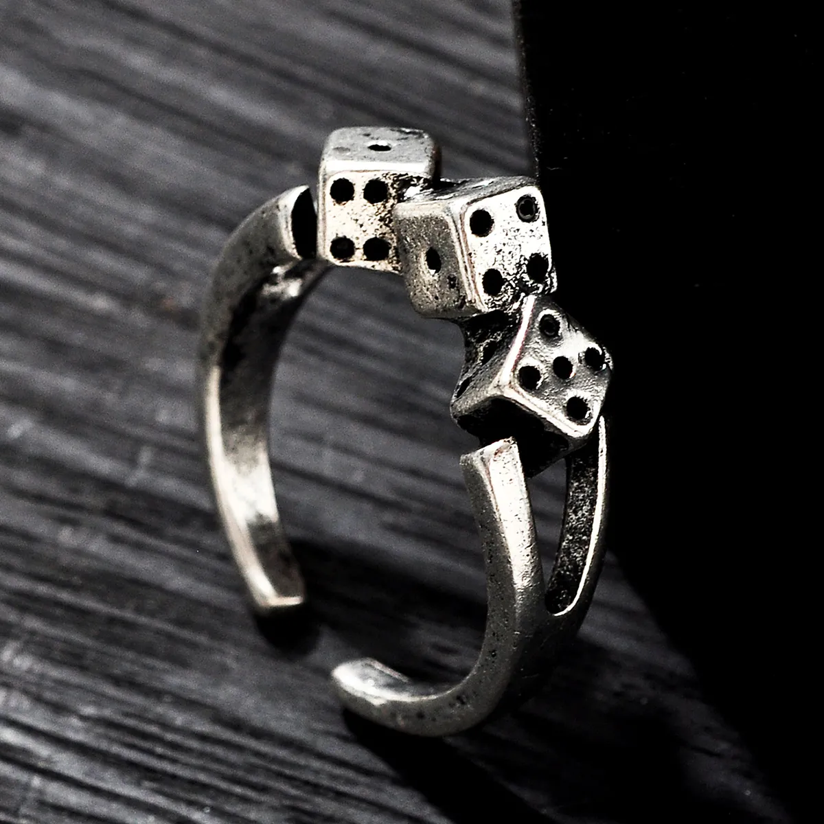 D&D Dungeons and Dragons Dice Engagement Silver Ring Diamond 
