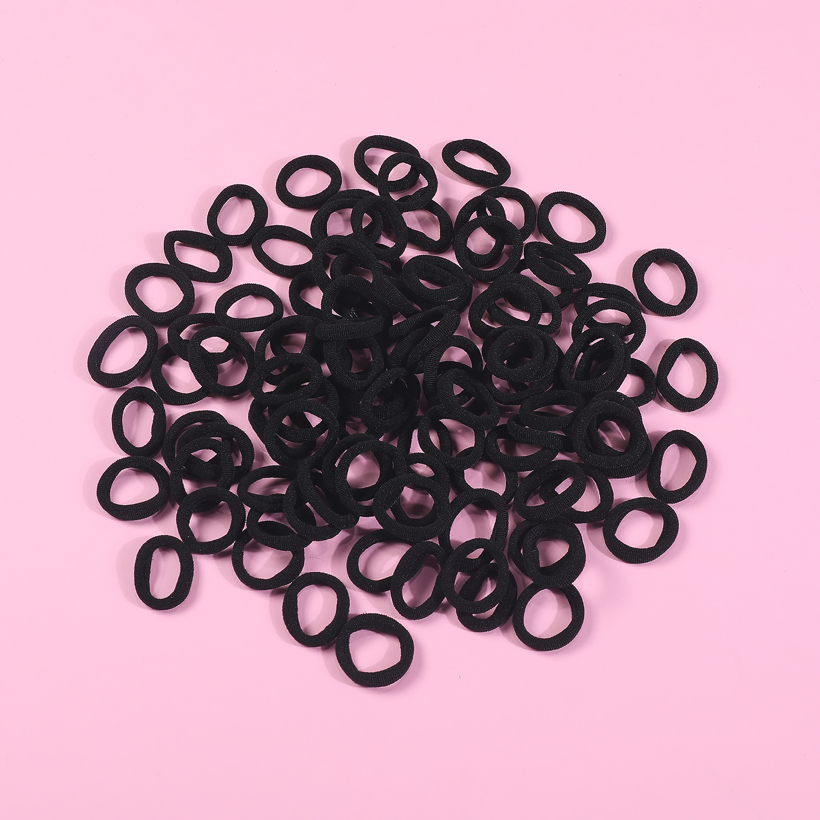 100pcs Mini Elastic Hair Bands Soft Ponytail Holders Hair Accessories