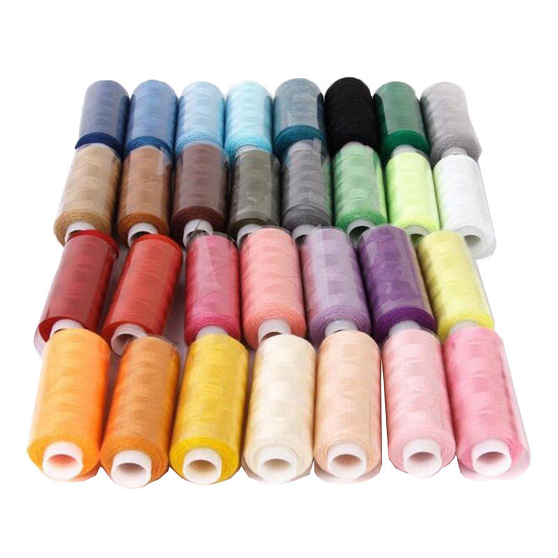 17€44 sur Fils À Coudre 30 Couleurs Polyester 250 Verges Par