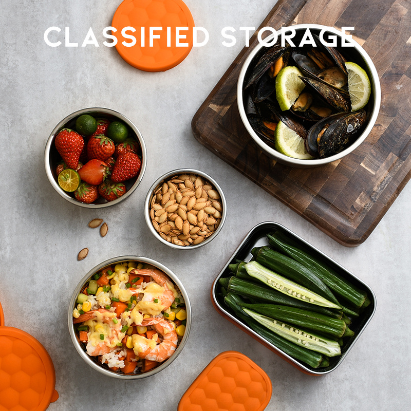 Stainless Steel Food Containers Lids Food Grade Material Temu