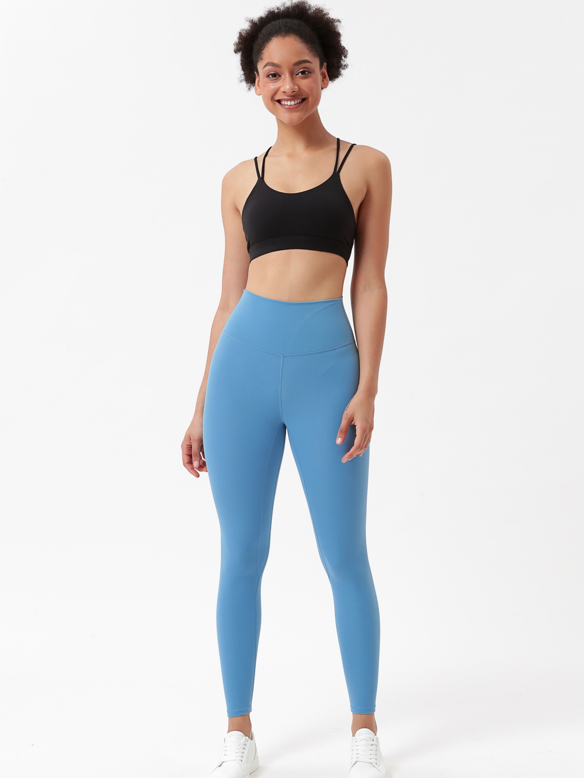 Solid Color Workout Leggings Women High Waist Yoga Gym - Temu