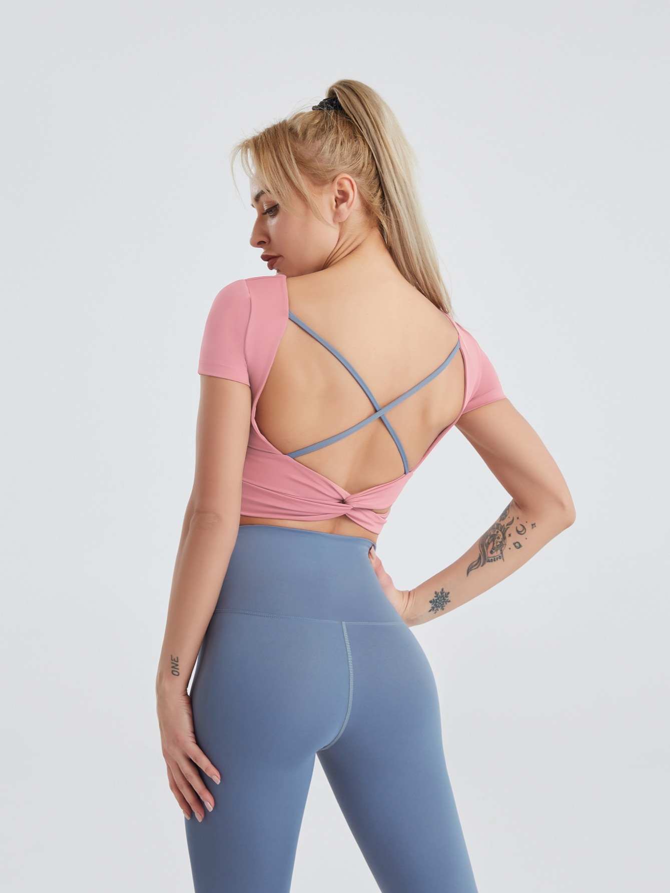 Women's Yoga Backless Strappy Fitness Top Quick drying Sweat - Temu Canada