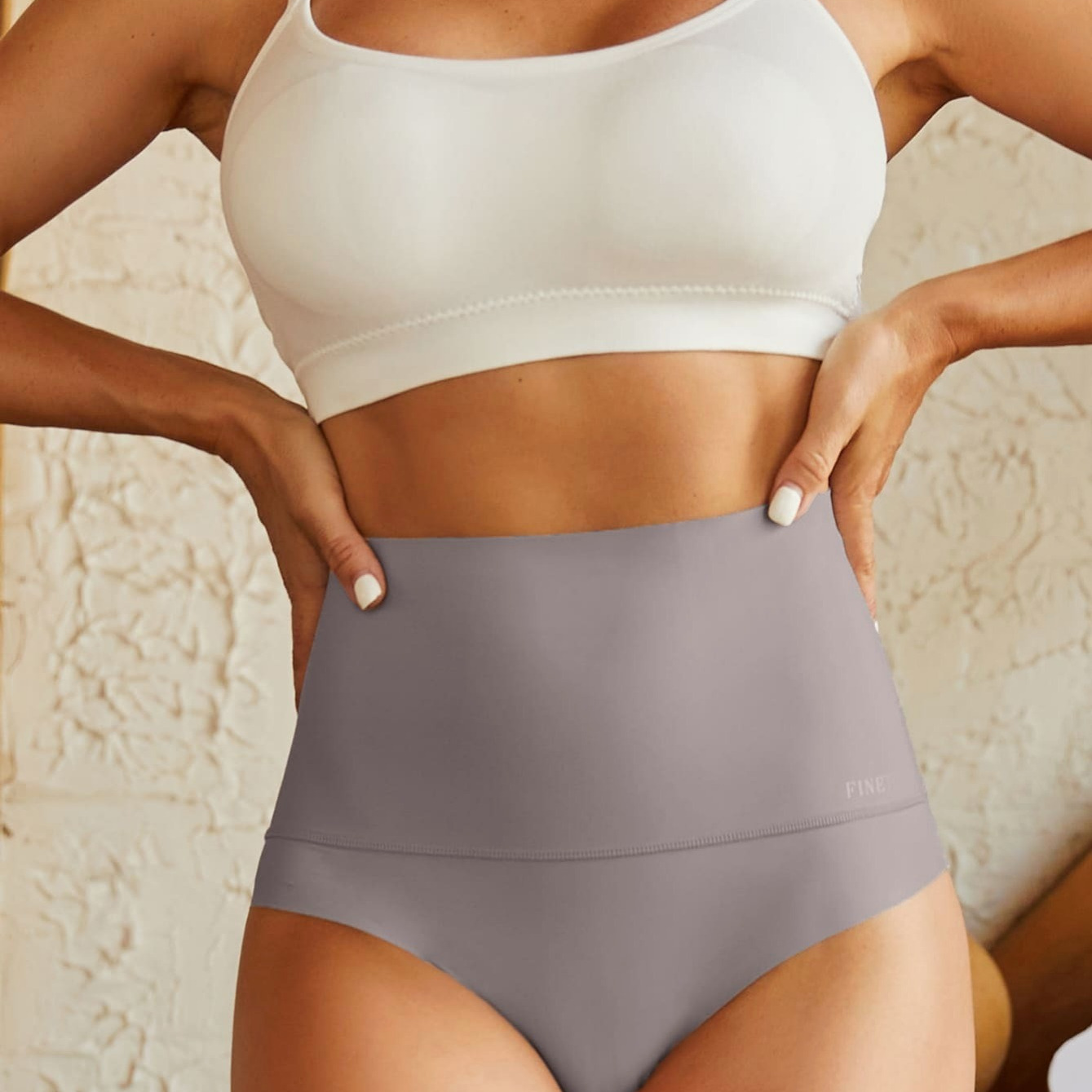 

High Waist Tummy Control Solid Color Panties, High Stretch Panties, Women's Lingerie & Underwear