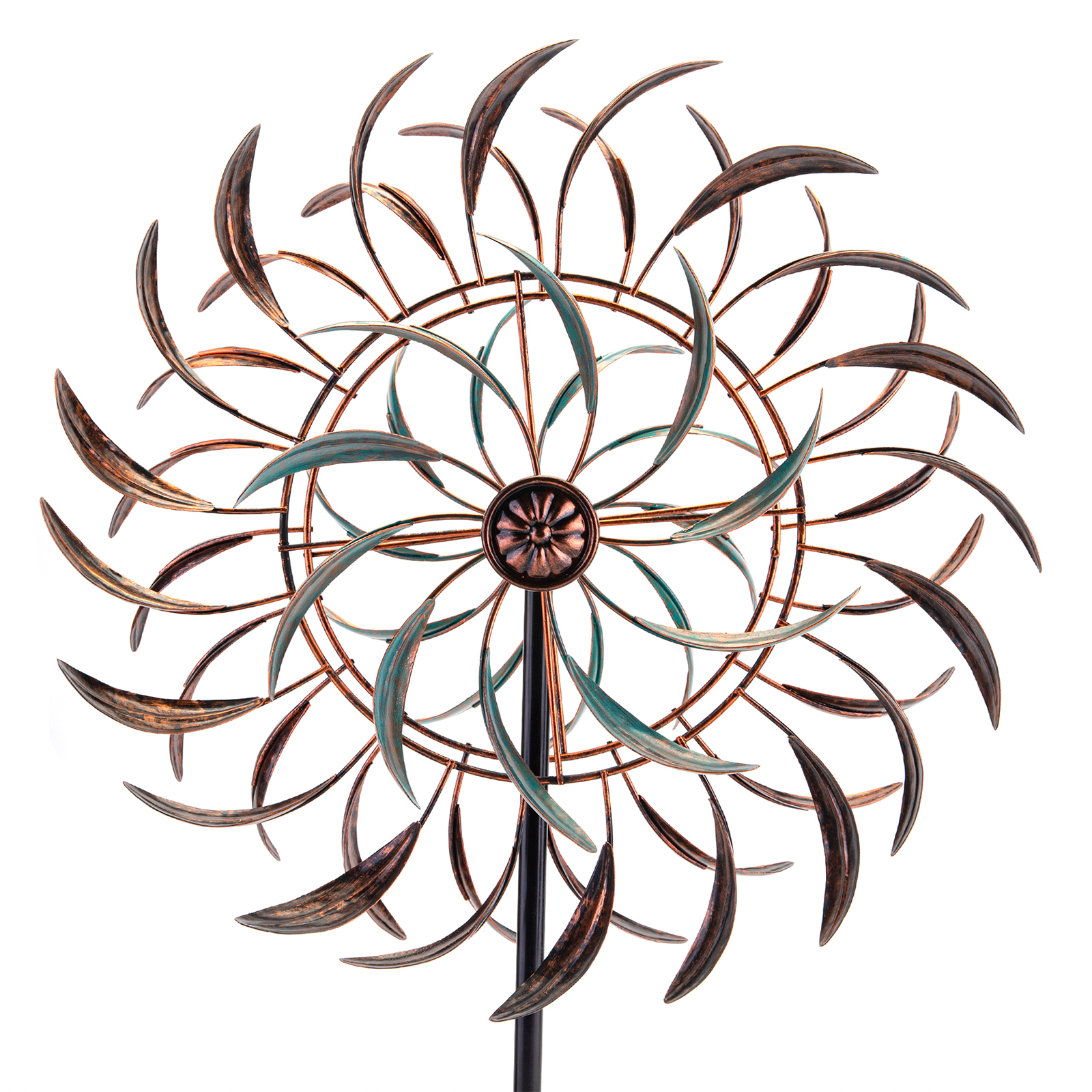 1pc Metal Large 360 Degrees Wind Sculpture & Spinners, Outdoor