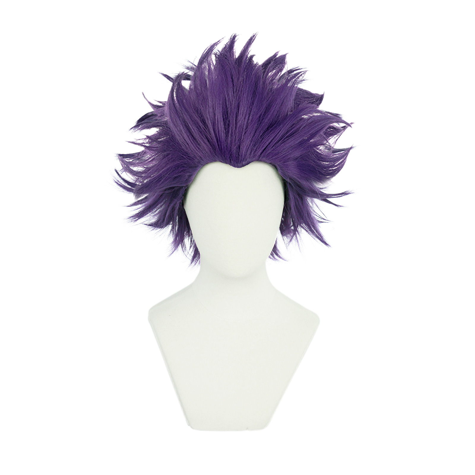 Purple Anime Cosplay Wig for Men - Halloween Costume Accessory