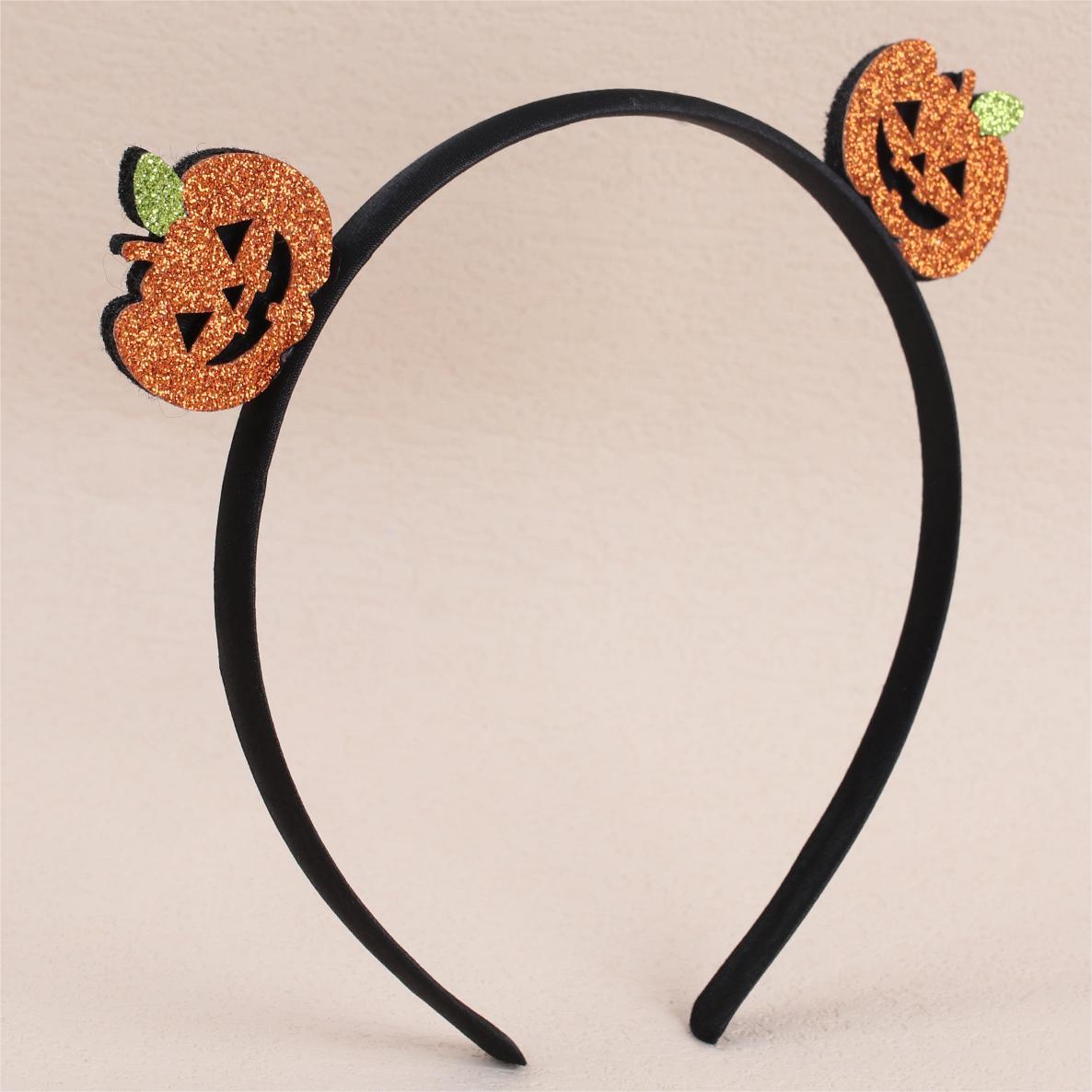 Halloween Headband Glitter Pumpkin Ghost Skull