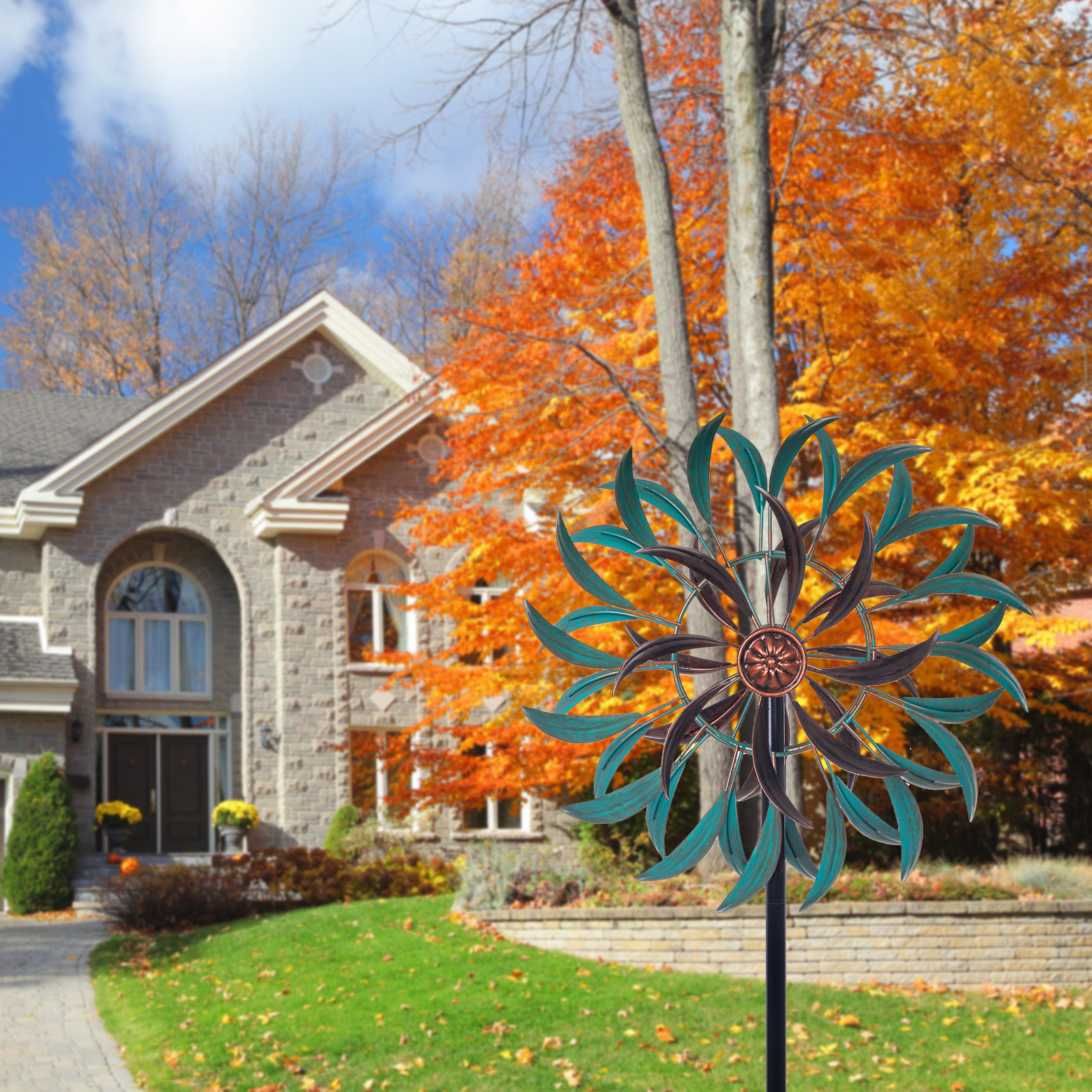 1pc 360 Degrees Wind Spinners For Yard, Wind Spinner For Garden