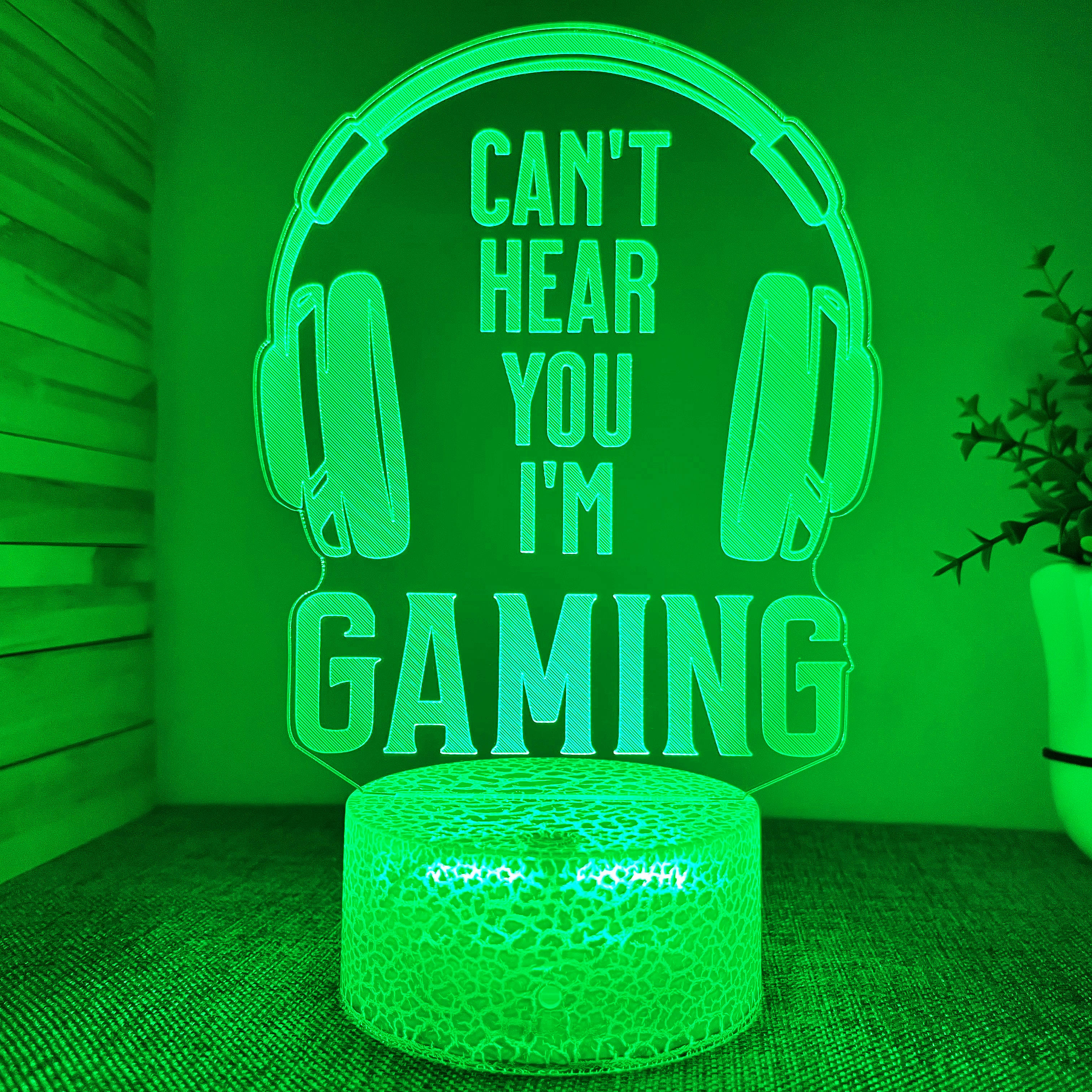 3d night light headphone shape usb atmosphere desk lamp decoration gift for childrens room and bedroom details 0