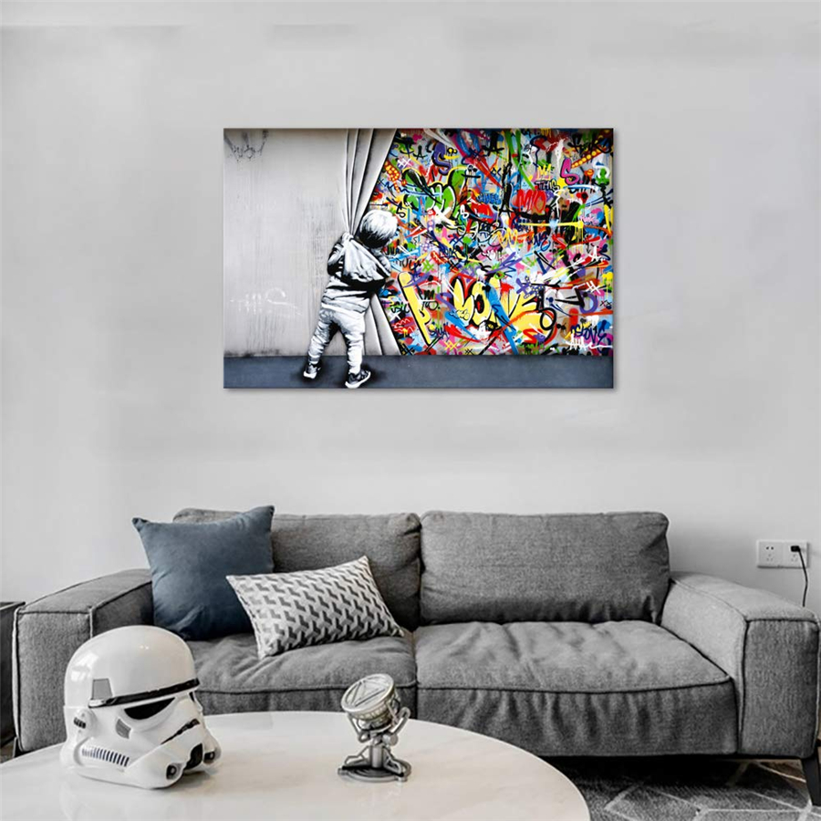 Fashion Women Art Canvas Painting And Graffiti Street Wall Art Posters And  Prints Decorative Picture For Living Room Home Decor - Buy Fashion Women Art  Canvas Painting And Graffiti Street Wall Art