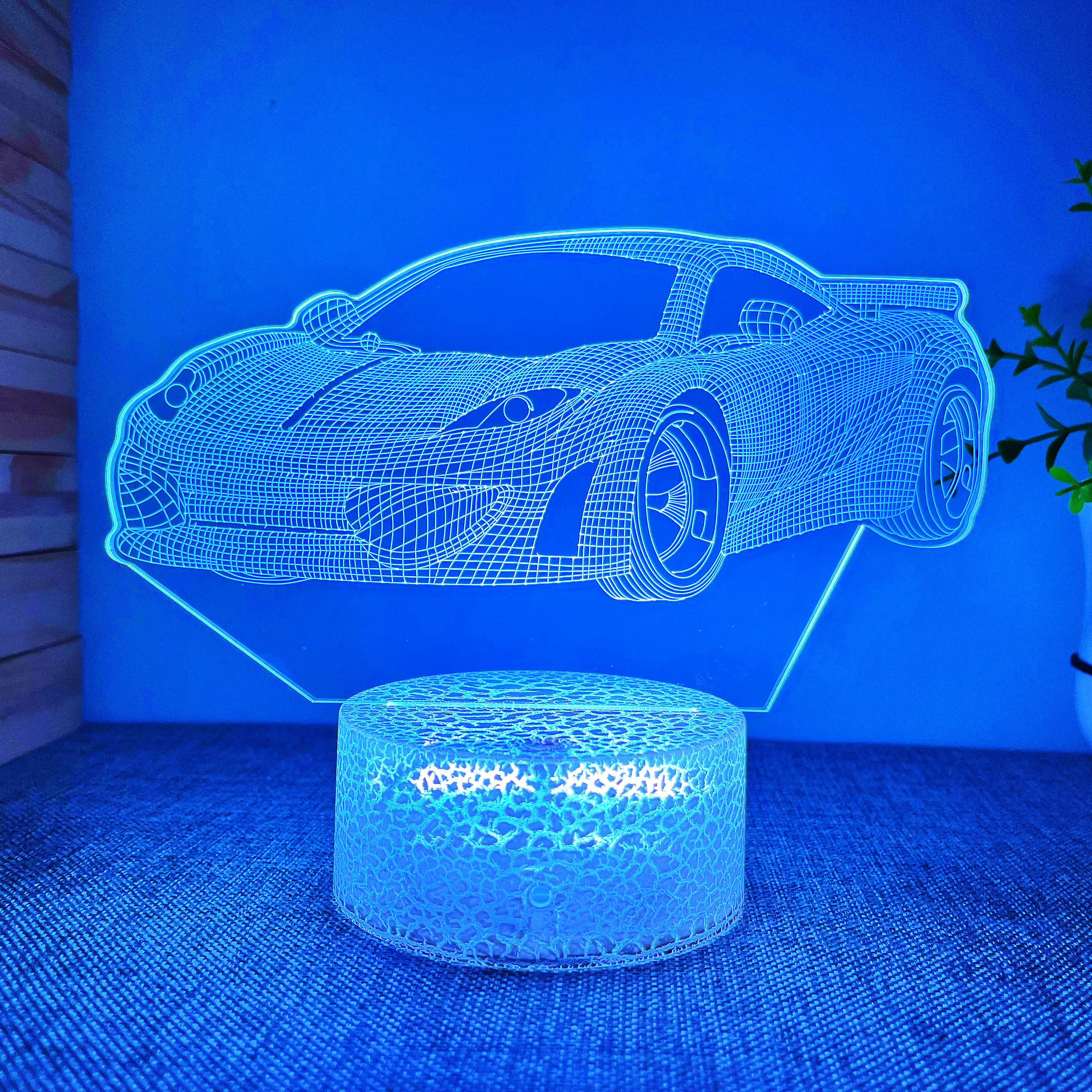 1pc Luz Nocturna 3d Creativa Luz Nocturna Estilo Coche - Temu Chile