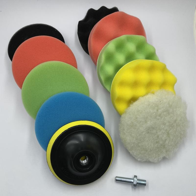 

11-piece Polishing Sponge Pads Set: Get A Professional Finish On Your Car With 4 Inch Hand Waxing Sponge Pads!